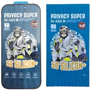 گلس پرایوسی ایربگ‌دار آیفون  سری 17  5 بعدی موکوسون Privacy Super