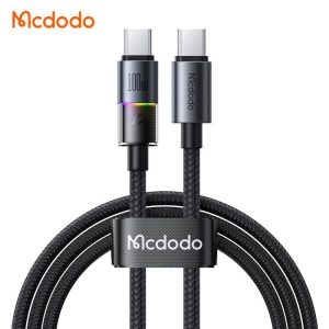 کابل شارژ سریع تایپ سی به تایپ سی 100 وات 5 آمپر مک دودو مدل MCDODO CA-8200 طول 1.2متر