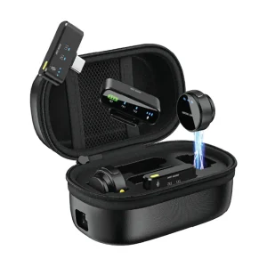 میکروفن یقه ای بیسیم شارژی دایره ای شکل Green Lion GM-85x 3in1 wireless microphone